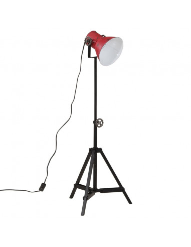 Lampada da Terra 25 W Rosso Anticato 35x35x65/95 cm E27