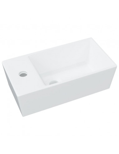 Lavandino Bianco 48x25x15 cm in Ceramica