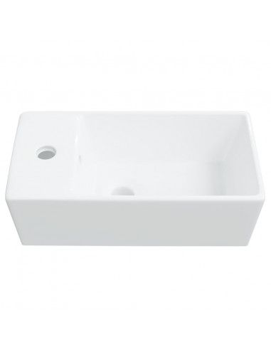 Lavandino Bianco 48x25x15 cm in Ceramica