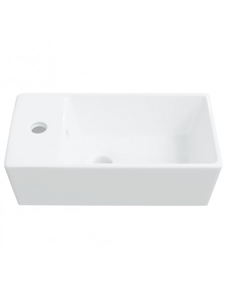 Lavandino Bianco 48x25x15 cm in Ceramica