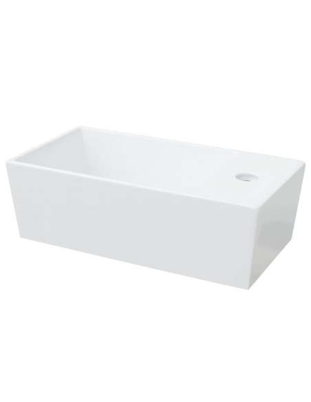 Lavandino Bianco 48x25x15 cm in Ceramica
