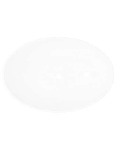 Lavello in Ceramica di Lusso Bianco Ovale 40 x 33 cm
