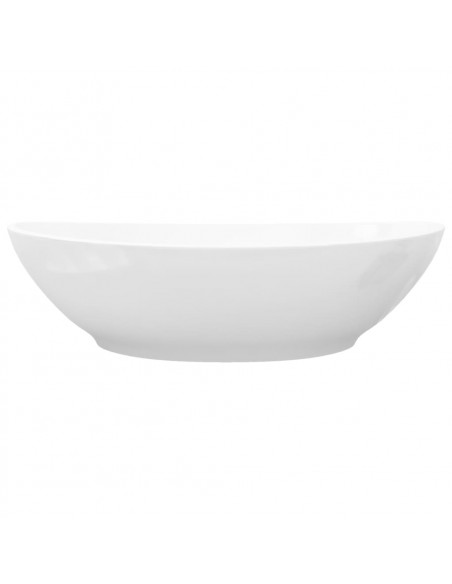 Lavello in Ceramica di Lusso Bianco Ovale 40 x 33 cm
