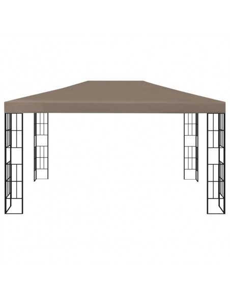 Gazebo 4x3 m Grigio Talpa