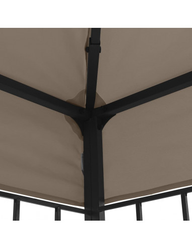Gazebo 4x3 m Grigio Talpa