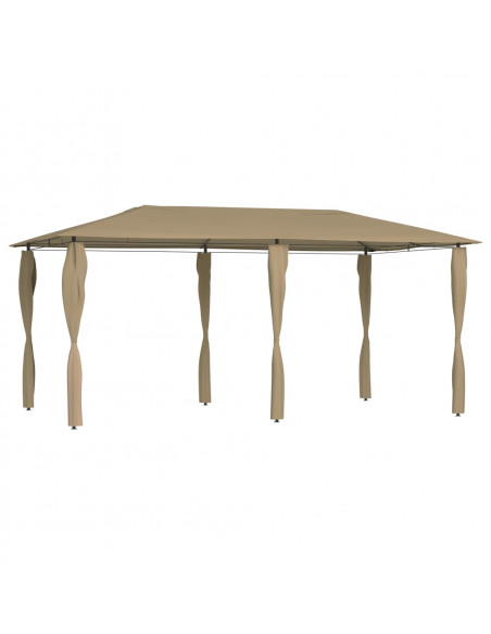 Gazebo con Montanti Rivestiti 3x6x2,6 m Talpa 160 g/m²