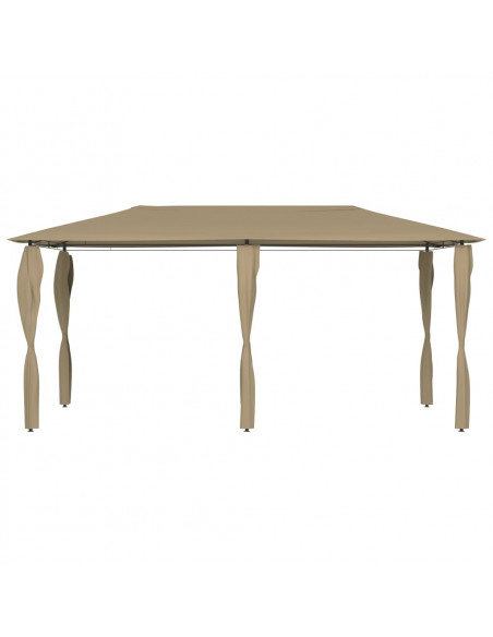 Gazebo con Montanti Rivestiti 3x6x2,6 m Talpa 160 g/m²