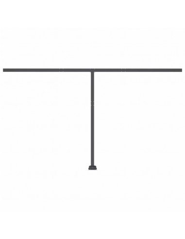 Tenda da Sole Retrattile Manuale con LED 400x350 cm Crema