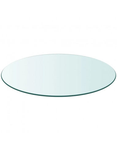 Piano Tavolo Rotondo in Vetro Temperato 500 mm