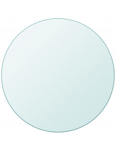 Piano Tavolo Rotondo in Vetro Temperato 800 mm 2