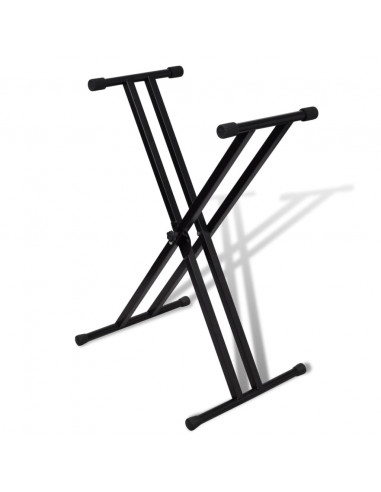 Postazione da Tastiera a Doppio Supporto Regolabile Telaio a X