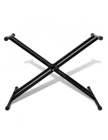 Postazione da Tastiera a Doppio Supporto Regolabile Telaio a X