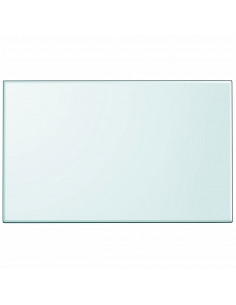 Piano Tavolo Vetro Temperato Rettangolare 1000x620 mm 2