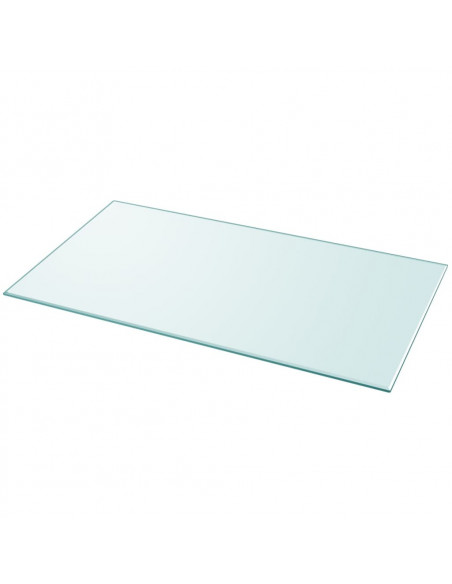 Piano Tavolo Vetro Temperato Rettangolare 1200x650 mm