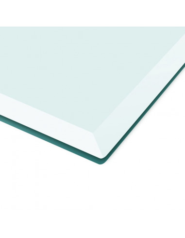 Piano Tavolo Vetro Temperato Rettangolare 1200x650 mm