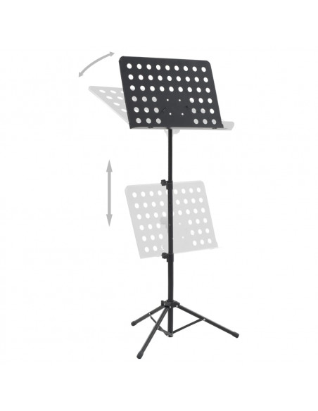 Supporto per Libro Musicale in Acciaio Nero