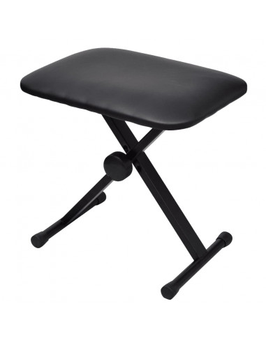 Sedile da Pianoforte e Tastiera Regolabile Pieghevole