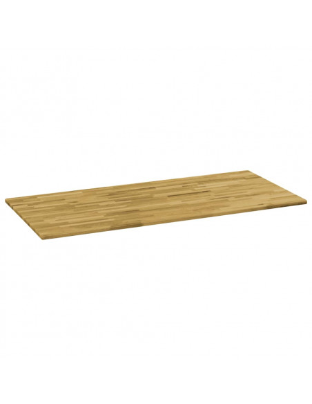 Piano del Tavolo Massello di Rovere Rettangolare 23mm 120x60 cm