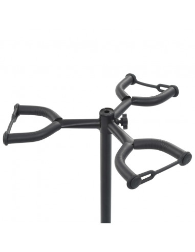 Rastrelliera per Chitarre in Acciaio Nero