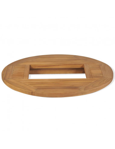 Piano Tavolo per Cassa di Birra in Legno di Teak 70 cm