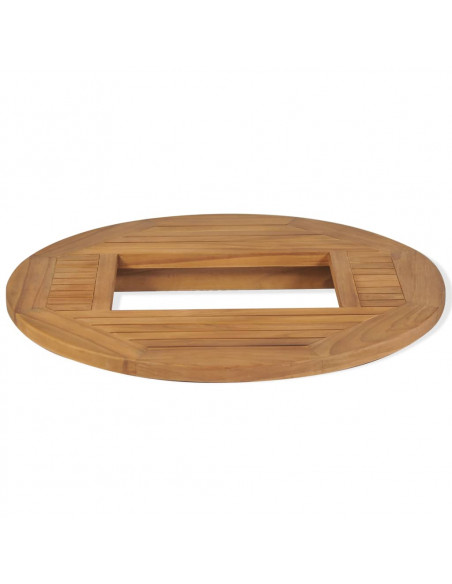 Piano Tavolo per Cassa di Birra in Legno di Teak 70 cm