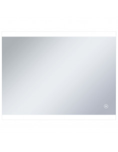 Specchio LED da Bagno con Sensore Tattile 80x60 cm 2