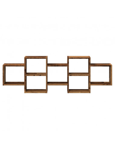 Scaffale a Parete Legno Vecchio 129x18x42 cm in Truciolato