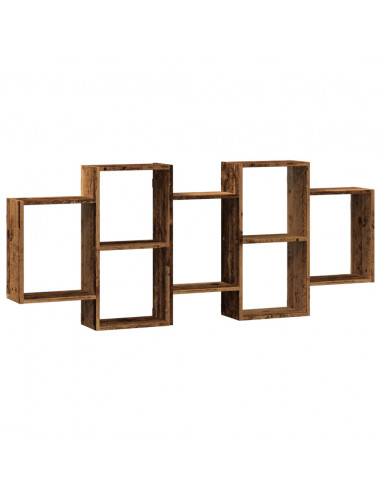 Scaffale a Parete Legno Vecchio 159x18x65 cm in Truciolato