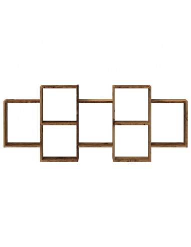 Scaffale a Parete Legno Vecchio 159x18x65 cm in Truciolato