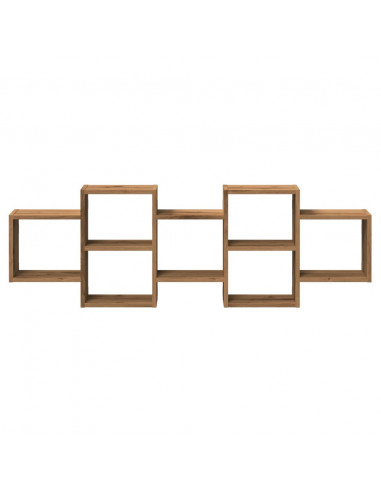 Scaffale a Parete Rovere Artigianale 129x18x42 cm in Truciolato