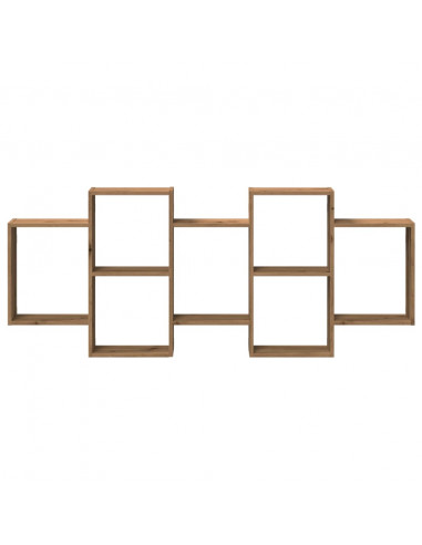 Scaffale a Parete Rovere Artigianale 159x18x65 cm in Truciolato