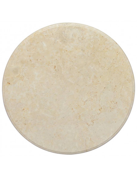 Piano per Tavolo Crema Ø60x2,5 cm in Marmo