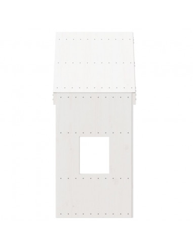 Tetto per Letto Bambini Bianco 60x99x139,5 Legno Massello Pino