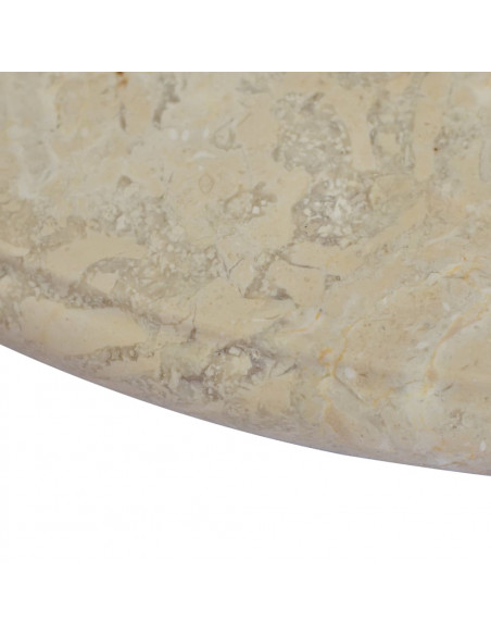 Piano per Tavolo Crema Ø60x2,5 cm in Marmo