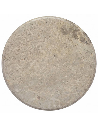 Piano per Tavolo Grigio Ø60x2,5 cm in Marmo
