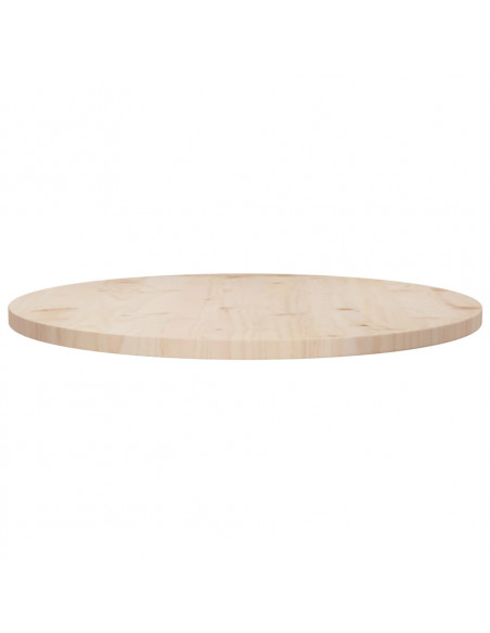 Piano Tavolo Ø70x2,5 cm in Legno Massello di Pino