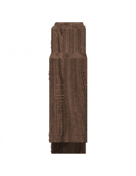 Scaffale a Parete Rovere Marrone 159x18x65 cm in Truciolato