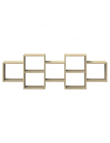 Scaffale a Parete Rovere Sonoma 129x18x42 cm in Truciolato