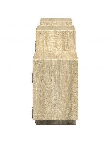 Scaffale a Parete Rovere Sonoma 129x18x42 cm in Truciolato