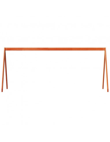 Tetto Letto Bambini Marrone Cera 209x85,5x88 cm Massello Pino