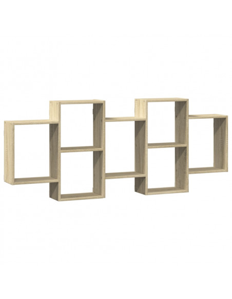 Scaffale a Parete Rovere Sonoma 159x18x65 cm in Truciolato