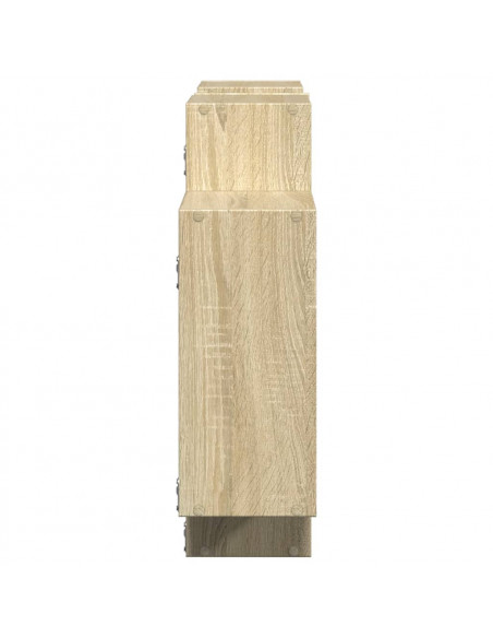 Scaffale a Parete Rovere Sonoma 159x18x65 cm in Truciolato
