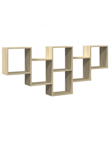 Scaffale a Parete Rovere Sonoma 159x18x66 cm in Truciolato
