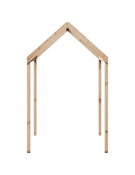 Tetto per Letto Bambini 207x95,5x159 cm Legno Massello di Pino