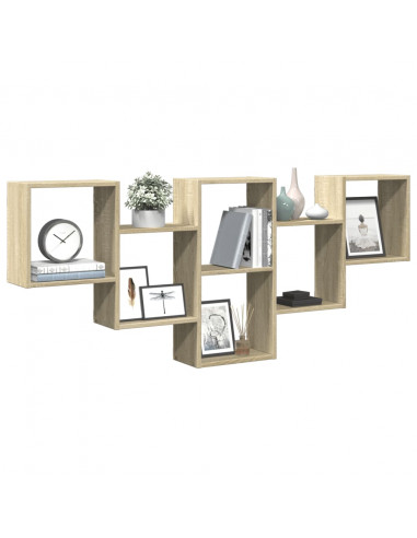 Scaffale a Parete Rovere Sonoma 159x18x66 cm in Truciolato