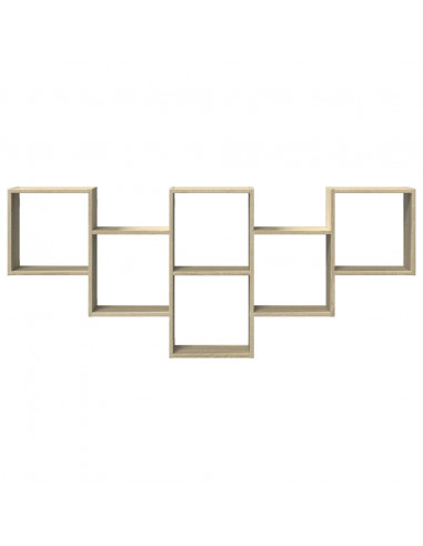 Scaffale a Parete Rovere Sonoma 159x18x66 cm in Truciolato