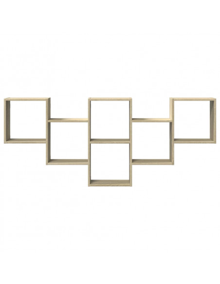 Scaffale a Parete Rovere Sonoma 159x18x66 cm in Truciolato