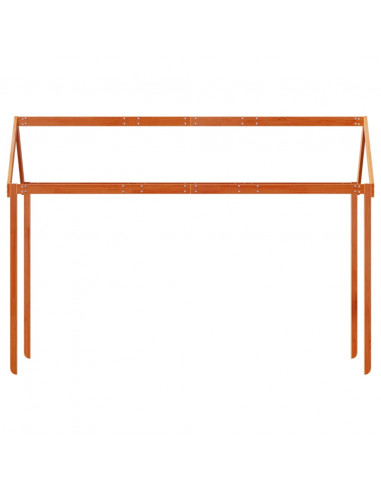 Tetto Letto Bambini Marrone Cera 207x95,5x159 cm Massello Pino