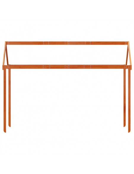 Tetto Letto Bambini Marrone Cera 207x95,5x159 cm Massello Pino
