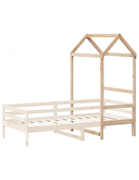 Tetto per Letto Bambini 118x70x176,5 cm Legno Massello di Pino